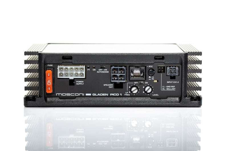 PICO 1 Mosconi Pico Line Class D Mono Subwoofer Amplifier 1x500W 4 Ohm, 1x750W 2 Ohm Car Audio Amplifier