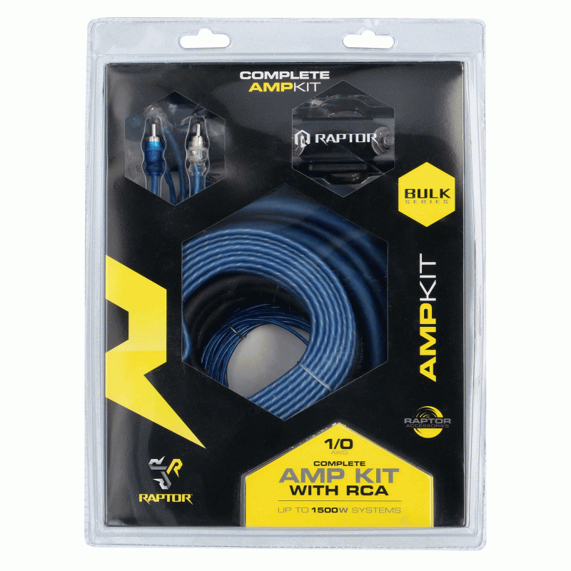 R2AK0 METRA 1/0 Gauge 0 AWG Complete Amplifier Amp Installation Wire Kit 1/0GA