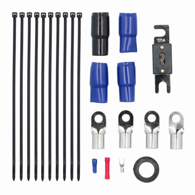 R2AK0 METRA 1/0 Gauge 0 AWG Complete Amplifier Amp Installation Wire Kit 1/0GA