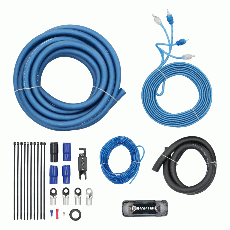 R2AK0 METRA 1/0 Gauge 0 AWG Complete Amplifier Amp Installation Wire Kit 1/0GA