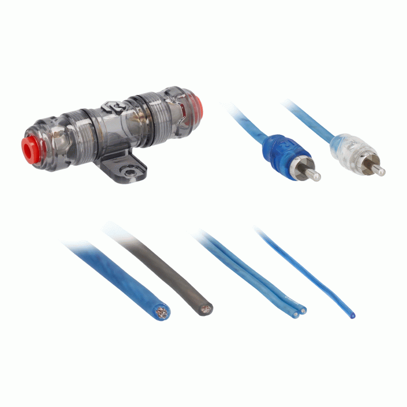 R2AK8 METRA 8 Gauge 8 AWG Complete Amplifier Amp Installation Wire Kit 8GA