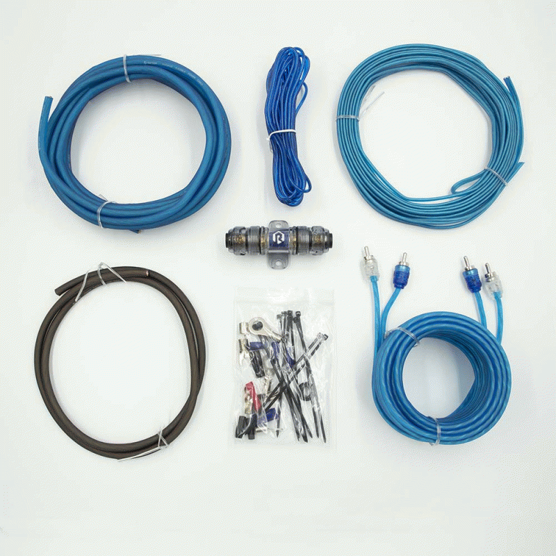 R2AK8 METRA 8 Gauge 8 AWG Complete Amplifier Amp Installation Wire Kit 8GA