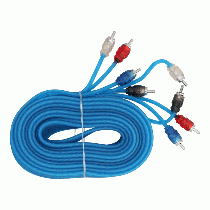 R2R174 METRA Raptor R2 Series 4-Channel RCA Audio Cable Interconnects, 17 Feet