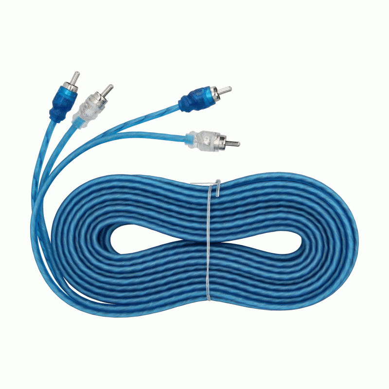 R2R20 METRA Raptor R2 Series 2-Channel RCA Audio Cable Interconnects, 20 Feet
