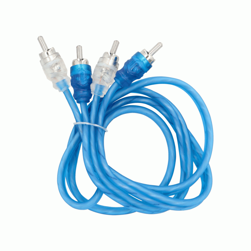 R2R3 METRA Raptor R2 Series 2-Channel RCA Audio Cable Interconnects, 3 Feet