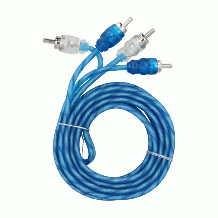 R2R6 METRA Raptor R2 Series 2-Channel RCA Audio Cable Interconnects, 6 Feet