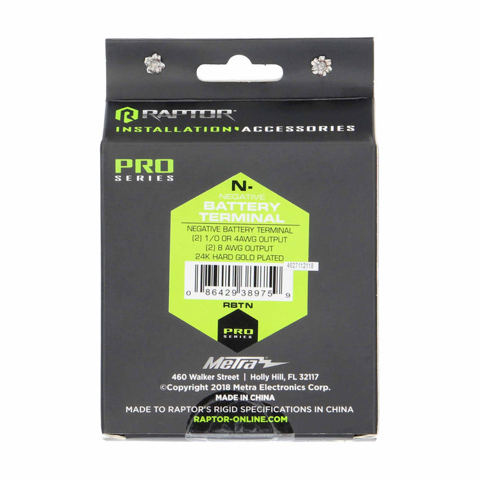 RBTN METRA Raptor Negative Battery Terminal - Pro Series