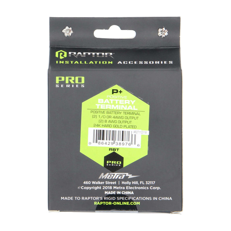 RBT METRA Raptor Positive Battery Terminal - Pro Series