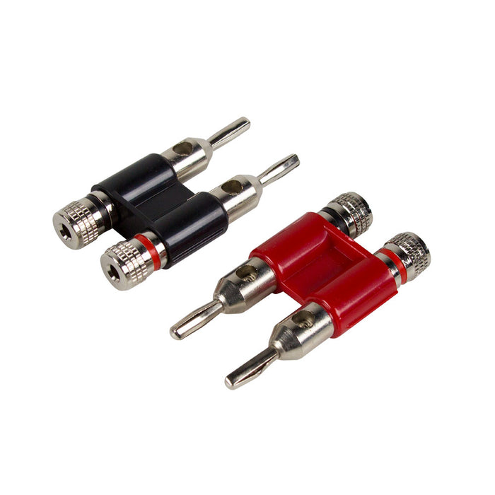 RCA100-BP METRA RCA Banana Plug Terminals (Pair Red & Black)