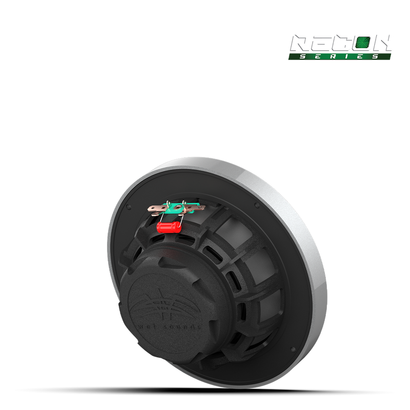 RECON 6-S Wet Sounds Recon Series 6.5" High-Output Component Style Coaxial Speakers w/ XS-Silver Grilles 60W RMS 4 Ohm (Pair)