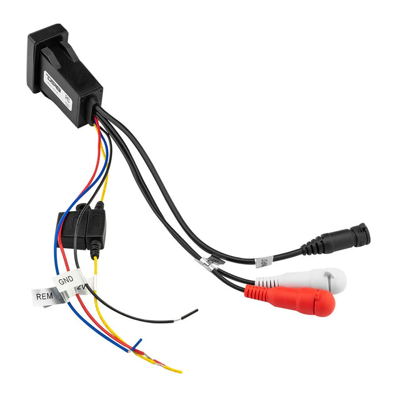 RKS-BT DS18 Bluetooth Rocker Switch Audio Controller | Marine & Powersports Digital Media Receiver | RCA Output | IP65 Water Resistant