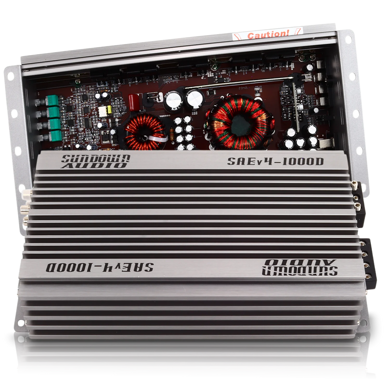 SAEv.4-1000D Sundown Audio SAEv4 Series 1000.1D Monoblock Class-D Subwoofer Amplifier 1000W RMS 1 OHM Stable