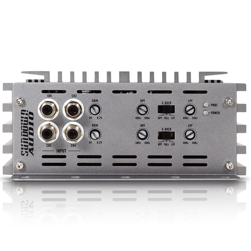 SAEv.4-100.4 Sundown Audio SAEv4 Series 4-Channel Full Range High Fidelity Class A/B Amplifier (100Wx4 RMS 4 OHM) (125Wx4 RMS 2 OHM)