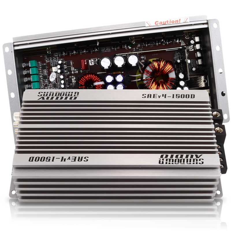 SAEv.4-1500D Sundown Audio SAEv4 Series 1500.1D Monoblock Class-D Subwoofer Amplifier 1500W RMS 1 OHM Stable