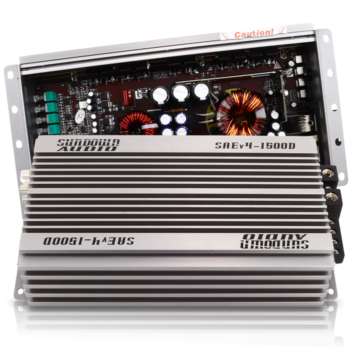 SAEv.4-1500D Sundown Audio SAEv4 Series 1500.1D Monoblock Class-D Subwoofer Amplifier 1500W RMS 1 OHM Stable