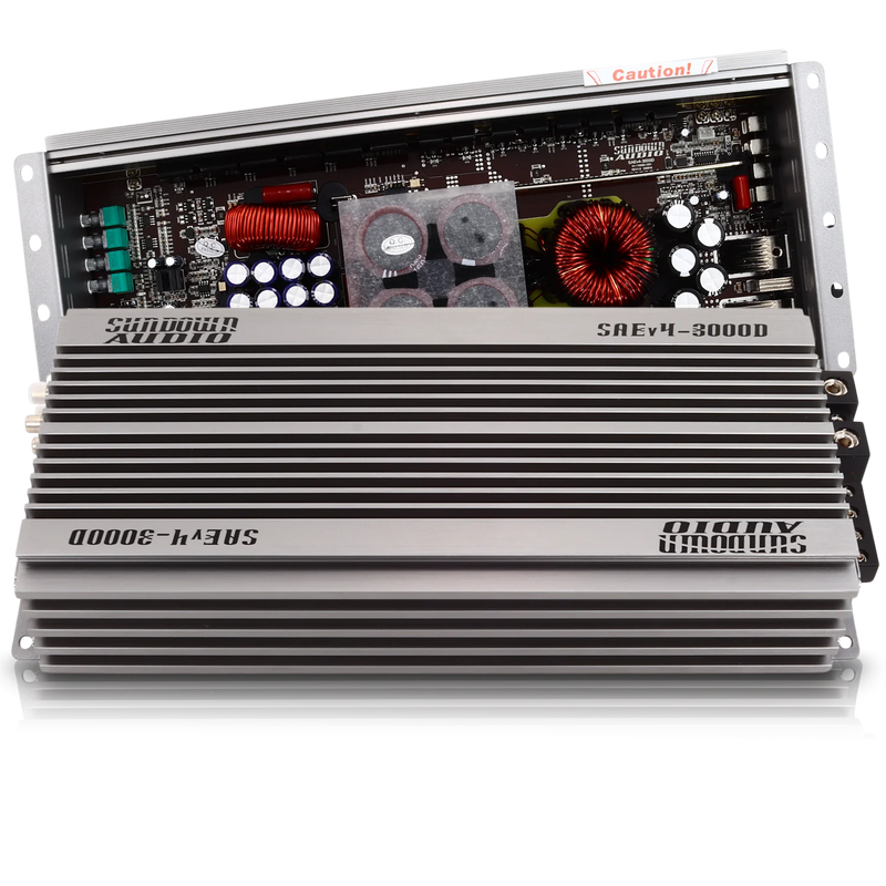 SAEv.4-3000D Sundown Audio SAEv4 Series 3000.1D Monoblock Class-D Subwoofer Amplifier 3000W RMS 1 OHM Stable