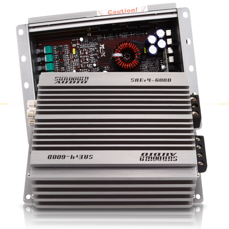 SAEv.4-600D Sundown Audio SAEv4 Series 600.1D Monoblock Class-D Subwoofer Amplifier 600W RMS 1 OHM Stable