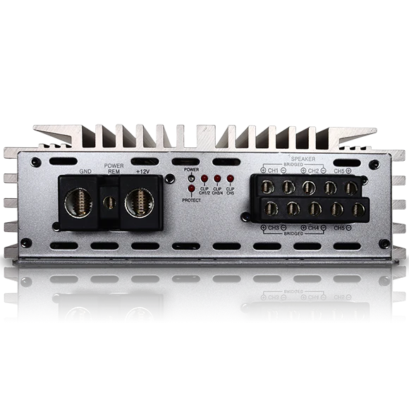A-SALT17005 Sundown Audio SALT Series 5-Channel Full Range + Subwoofer Digital Class-D Amplifier SALT-1700.5 (125Wx4 4 OHM + 1300Wx1 1 Ohm)