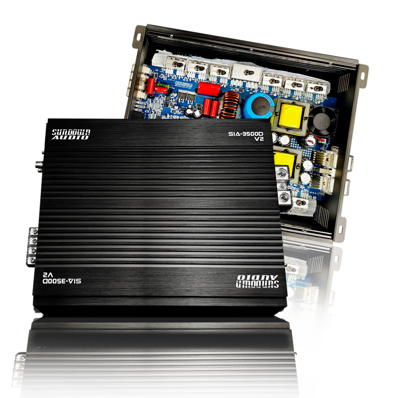 SIA-3500D v2 Sundown Audio SIA Series 3500D SMART Full Range Monoblock Amplifier 3500W RMS 1 or 2 OHM Stable