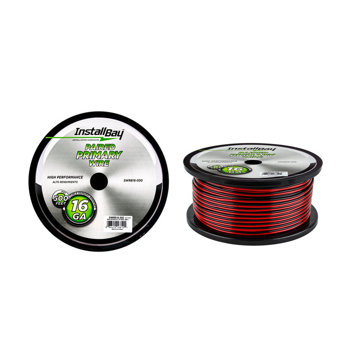 SWRB16-500 METRA 16 Gauge OFC Red/Black Speaker Wire Spool (500FT)