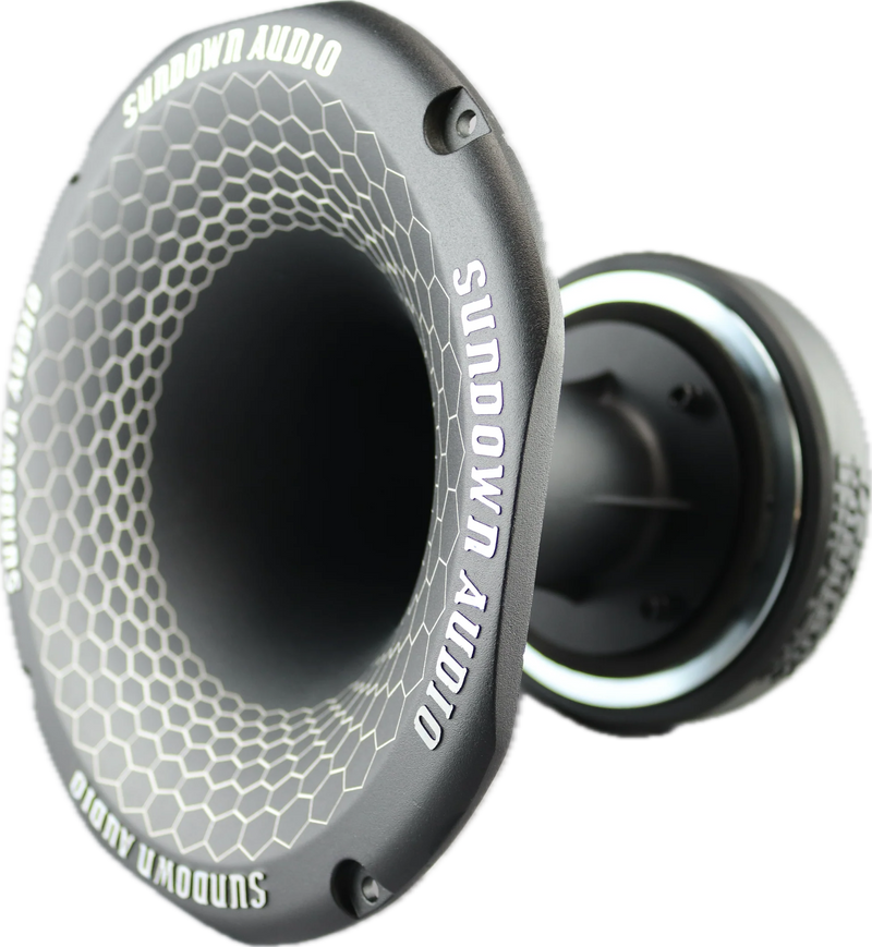 S-SHFTL Sundown Audio Tall Super Horn 2" Throat with Ferrite Magnet 110W RMS SPL PA Pro Sound High Output 4 Ohm (Single)