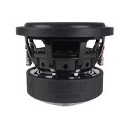 Rear basket design of Sundown Audio SW-M8 subwoofer with cast aluminum frame