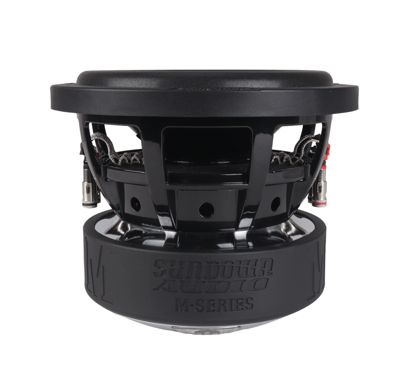 Rear basket design of Sundown Audio SW-M8 subwoofer with cast aluminum frame