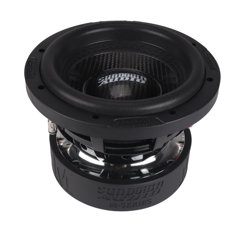SW-M8D2 Sundown Audio M-Series 8" 800W RMS Dual 2 Ohm Car Audio Subwoofer | Carbon Fiber Cone