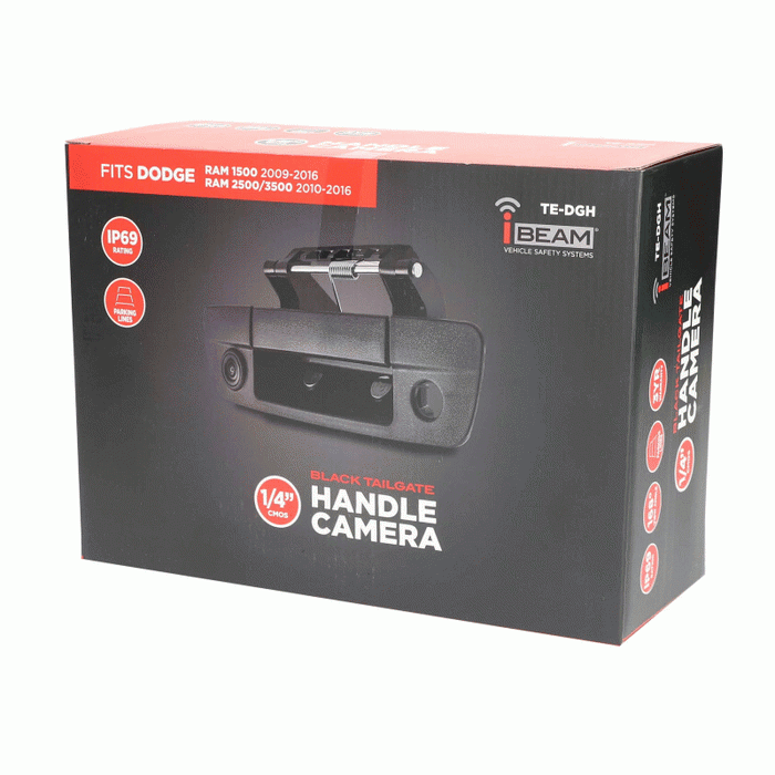 TE-DGH METRA Rear-View RAM Tailgate Handle Backup Camera 2009-2018