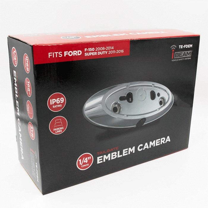 TE-FDEM METRA Rear-View Ford Tailgate Emblem Backup Camera 2003-2017