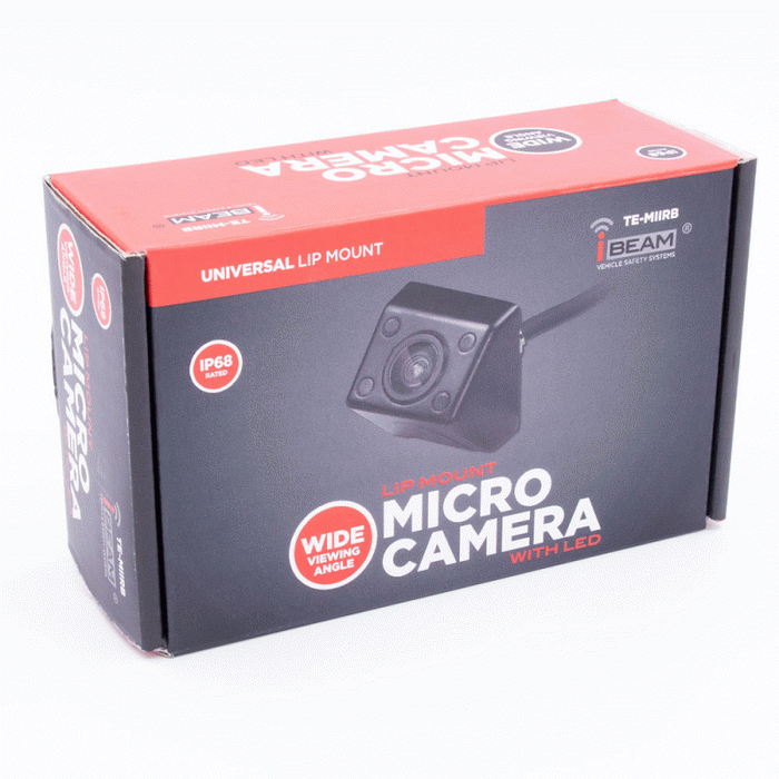 TE-MIIRB METRA Rear View Black Fixed Angle Micro Camera w/ IR