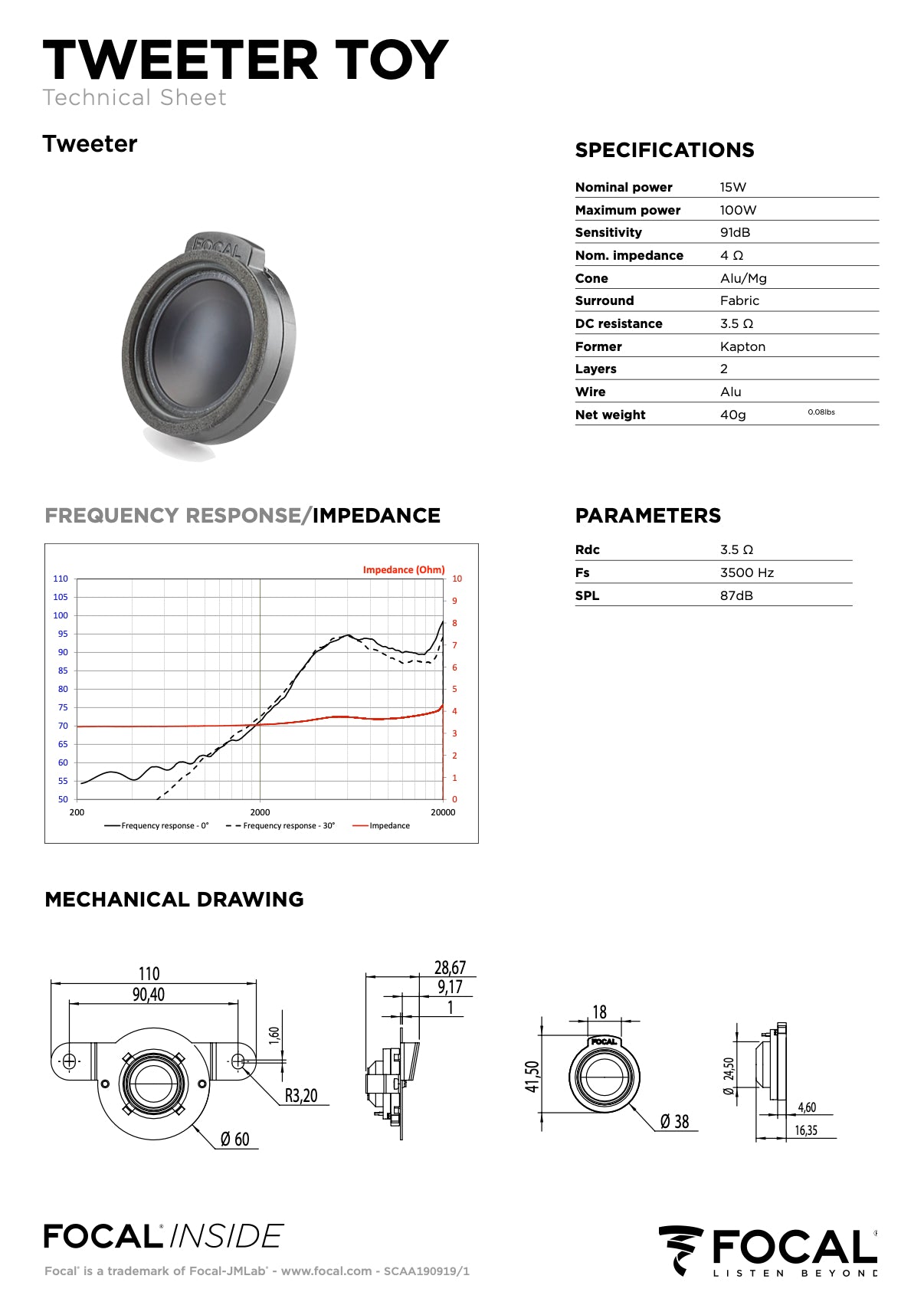 IS TOY 165 Focal Inside 6.5