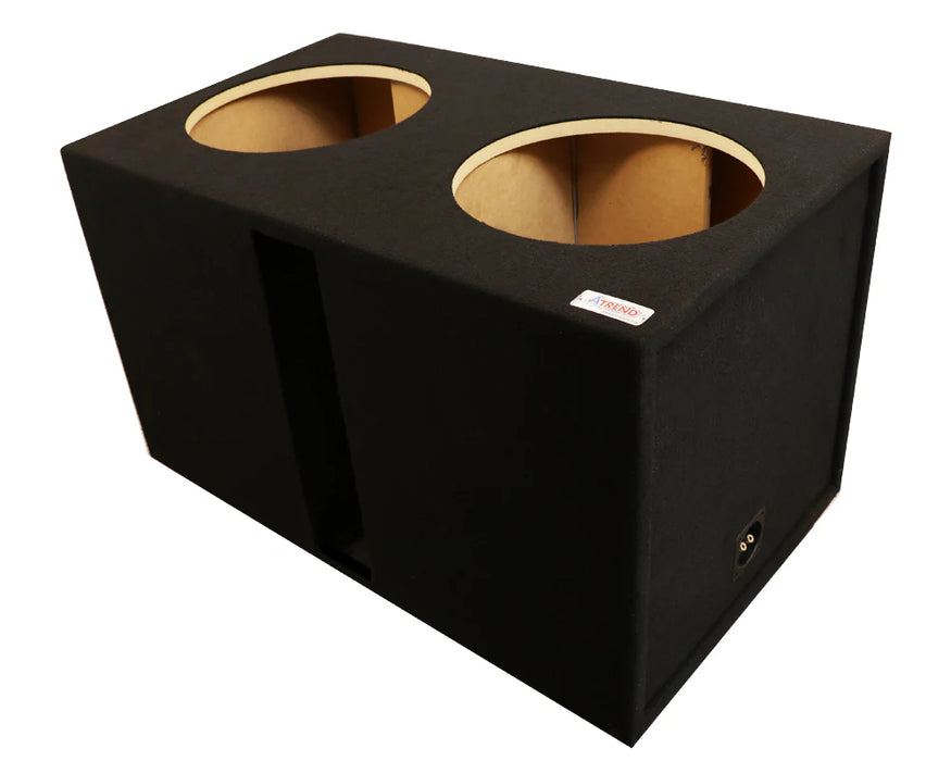15SDXZDV Black Carpeted Atrend 15" Dual Subwoofer Ported Box For Sundown X, Z, and Nightshade Series Subwoofers (Unloaded Enclosure)
