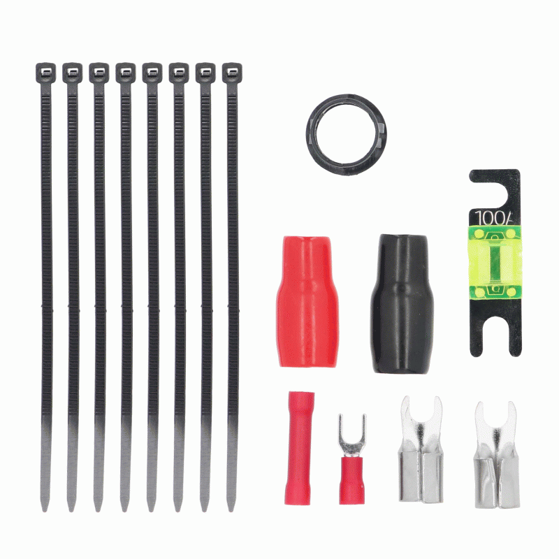 V8-AK4 METRA 4 Gauge OFC 4 AWG Complete Amplifier Amp Installation Wire Kit 4GA (Oxygen Free Copper)