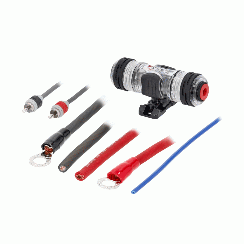 V8-AK8 METRA 8 Gauge OFC 8 AWG Complete Amplifier Amp Installation Wire Kit 8GA (Oxygen Free Copper)