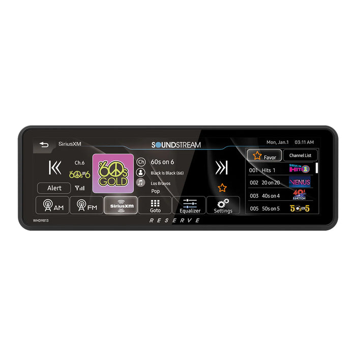 WHD.9813 Precision Power Soundstream Plug-n-Play Motorcycle Audio Headunit Radio Upgrade for 1998-2013 Harley Davidson Touring Motorcycles w/ Wireless Apple CarPlay, Android Auto, SiriusXM Ready