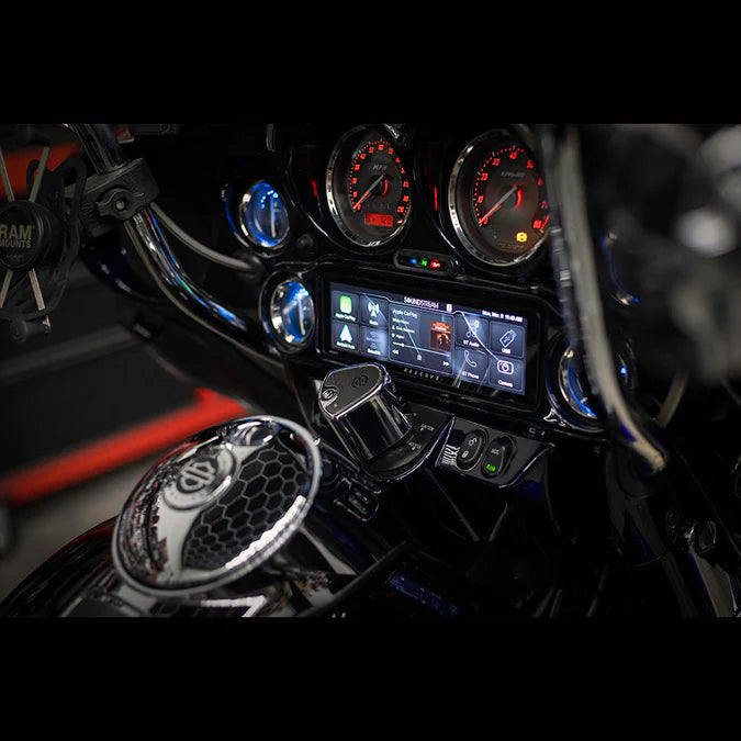 WHD.9813 Precision Power Soundstream Plug-n-Play Motorcycle Audio Headunit Radio Upgrade for 1998-2013 Harley Davidson Touring Motorcycles w/ Wireless Apple CarPlay, Android Auto, SiriusXM Ready