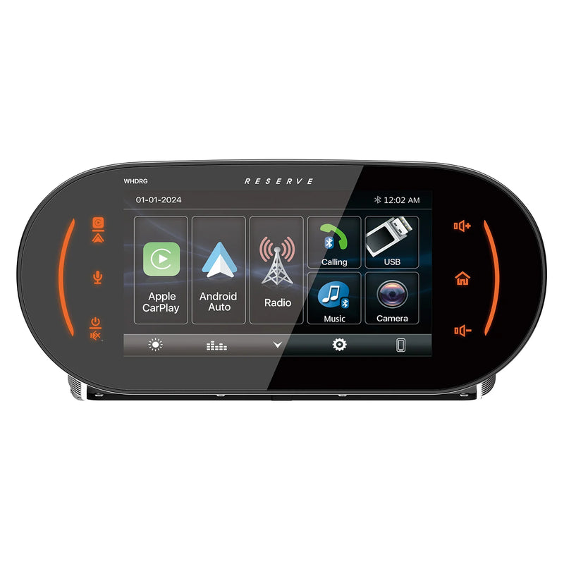 WHD.RG Precision Power Soundstream Plug-n-Play Motorcycle Audio Headunit Radio Upgrade for 1998-2013 Harley Davidson Road Glide Motorcycles w/ Wireless Apple CarPlay, Android Auto, SiriusXM Ready