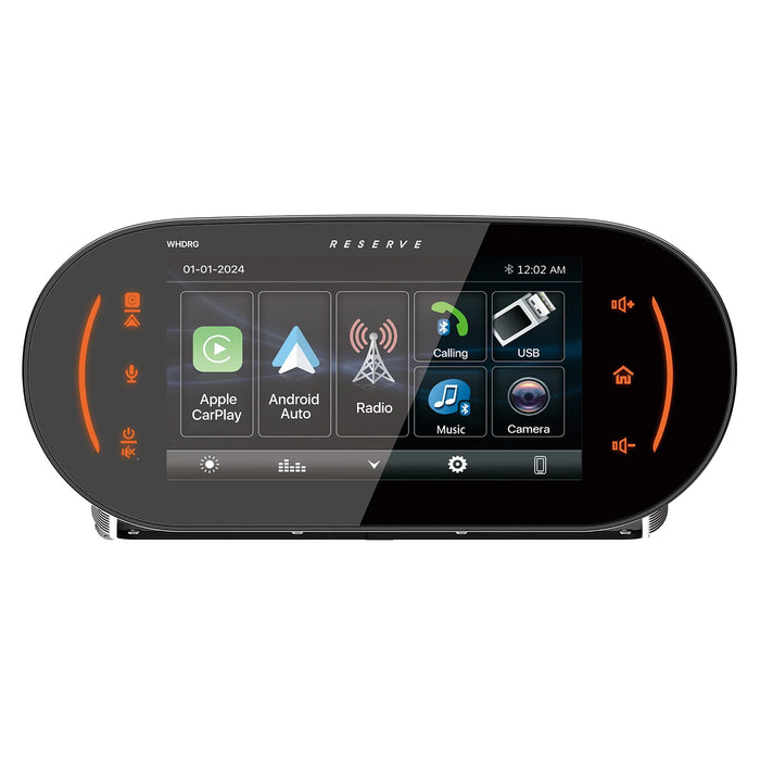 WHD.RG Precision Power Soundstream Plug-n-Play Motorcycle Audio Headunit Radio Upgrade for 1998-2013 Harley Davidson Road Glide Motorcycles w/ Wireless Apple CarPlay, Android Auto, SiriusXM Ready