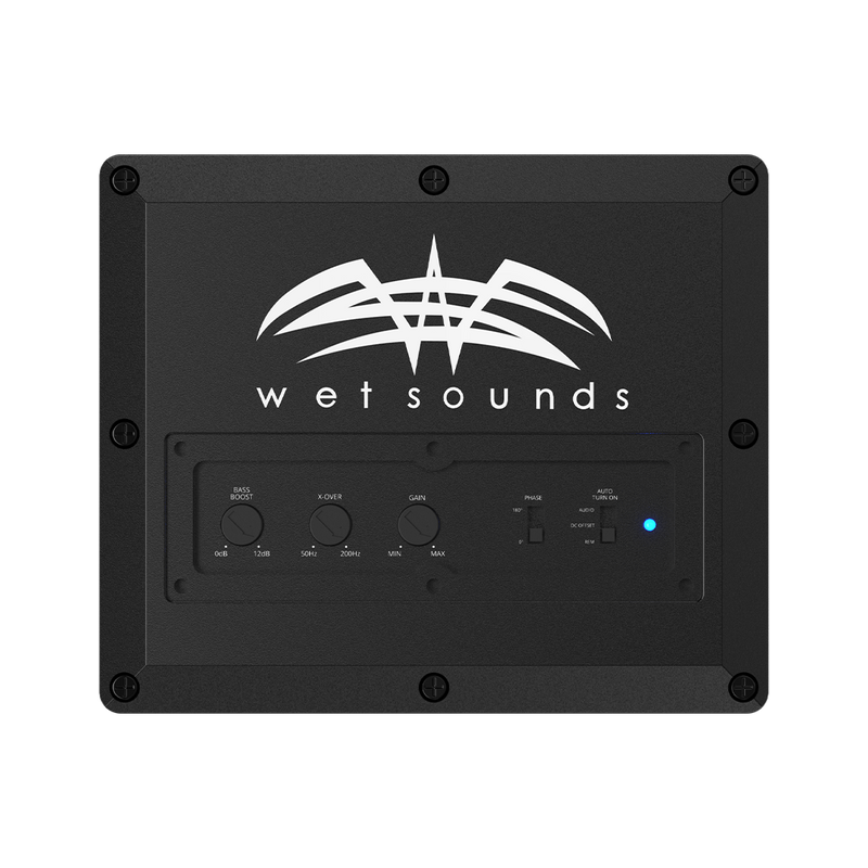 STEALTH AS-8 Wet Sounds 8" inch Powered Marine Sub Subwoofer Enclosure Class D Amplifier 350W