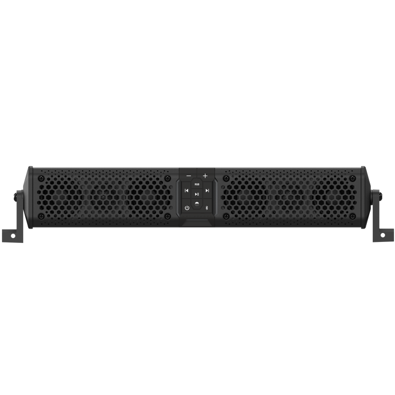 STEALTH XT 6-B Wet Sounds Amplified Bluetooth Powered Soundbar Black 6-Speaker System with Remote ATV UTV RZR Polaris Can-Am