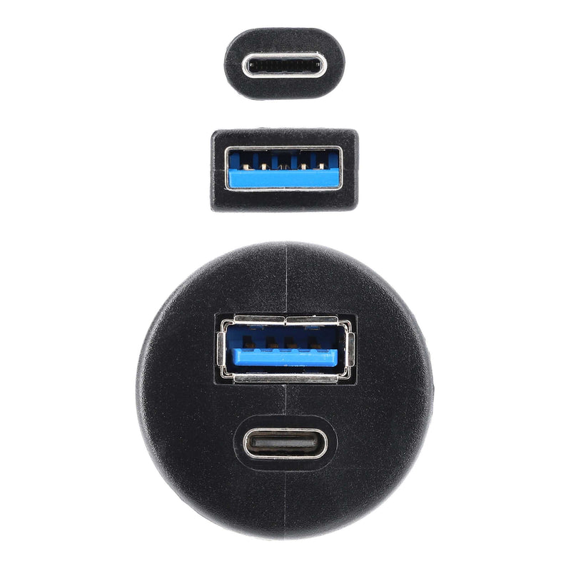 IBR114 METRA USB + USB-C Flush Mount Pass Through Extension