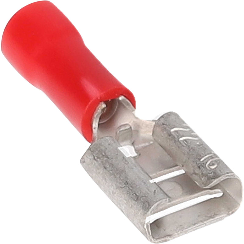RVFD250 METRA Red Vinyl .250 Female Quick Disconnect for 22-18 Gauge Wire (Each)