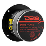 Rear view of the DS18 PRO-TWX4 tweeter showing its ferrite magnet assembly
