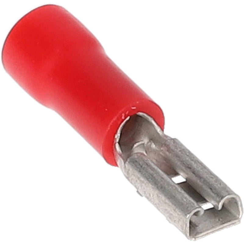 RVFD110 METRA Red Vinyl .110 Female Quick Disconnect for 22-18 Gauge Wire (Each)