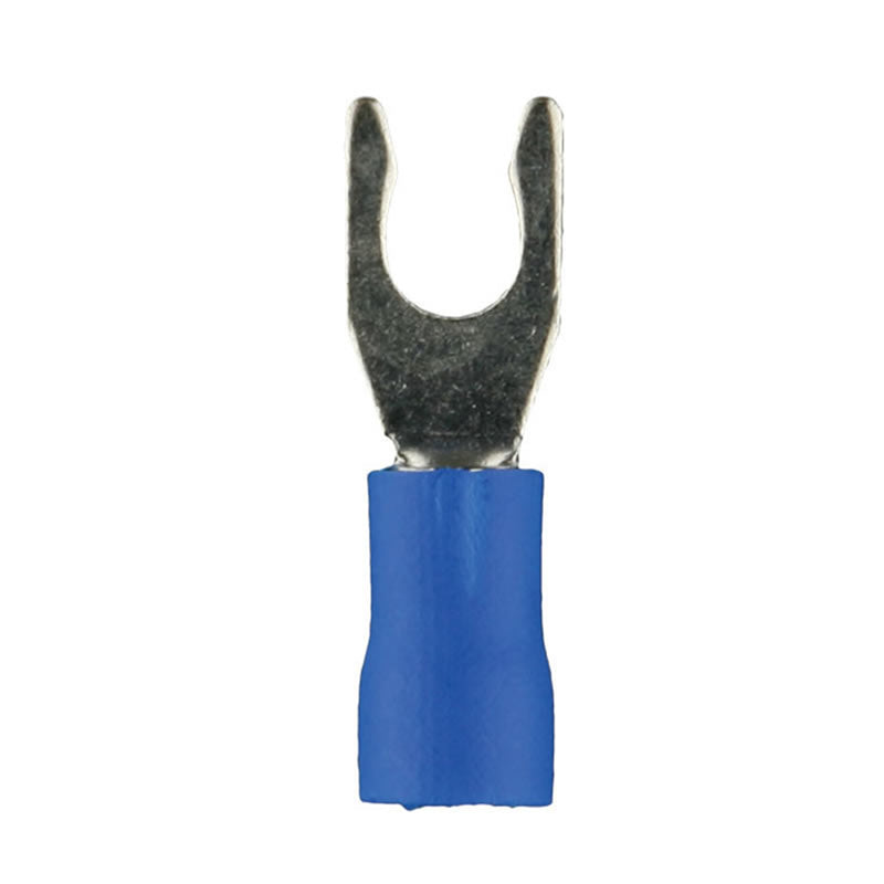 BVST8 METRA Blue Vinyl #8 Spade Terminal for 16-14 Gauge Wire (Each)