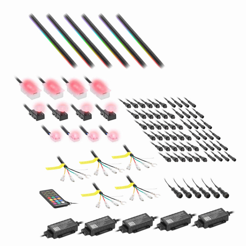 HE-AMB-CAR Metra Heise Multi-Color LED Chasing Interior Ambient Lighting Kit