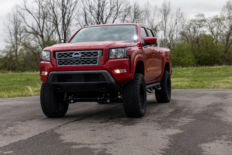 70903BLKDRLA Rough Country 2" Square Cree LED Light Pods w/ Amber DRL(Black Series)