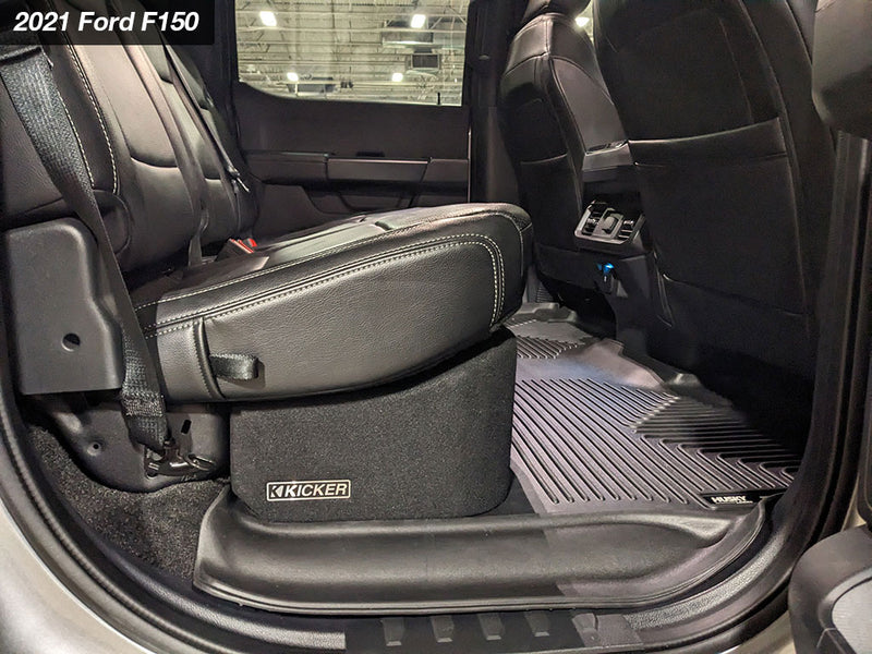 51KFDL7T102 KICKER Ford Truck Specific Dual 10" L7T Loaded Down Firing Enclosure 1000W RMS 2 Ohm
