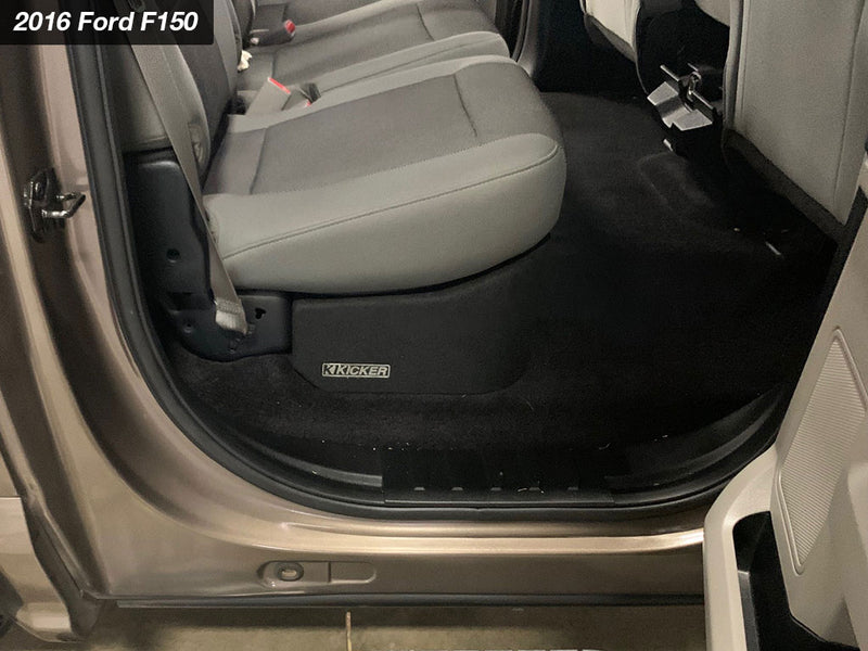 51KFDL7T102 KICKER Ford Truck Specific Dual 10" L7T Loaded Down Firing Enclosure 1000W RMS 2 Ohm